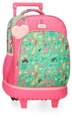Enso Garden Party Rucksack, 2 Räder, mehrfarbig, 33 x 44 x 21 cm, Polyester, bunt, 33x44x21 cms, Rucksack mit 2 Rädern