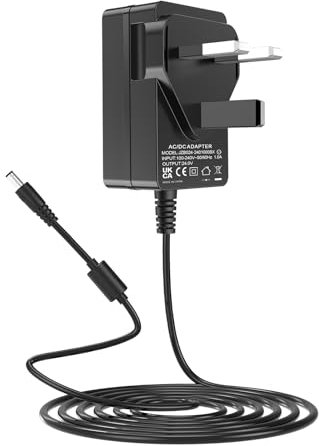 24V Power Supply UKCA Listed, for Sun BQ5T UV LED Nail Lamp Nail Dryer SUN2C Sun2 Sun3 SUN6 SUN8 48W Smart UV LED Nail Lamp LED UV Lamp Gel Nail Polish Dryer Power Supply Cord