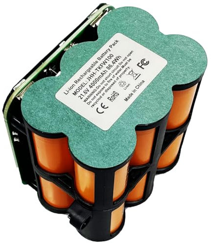 Batteria di ricambio per aspirapolvere Tineco Floor ONE S5 PRO 2/S5, batteria di ricambio da 21,6 Volt, 4000 mAh