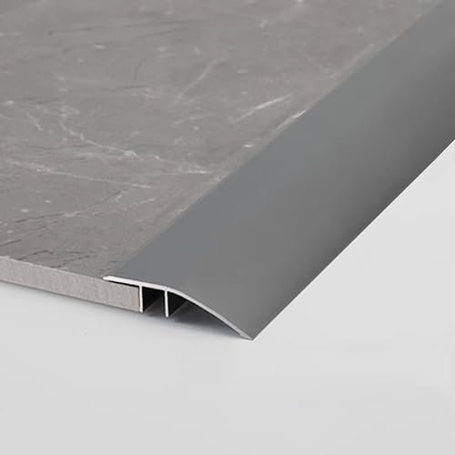 Laminatboden-Übergangsleiste für 7 15mm Höhendifferenzprofil und einfache Montage 110cm Länge Bodenabdeckleiste für Türen und Schwellen, inklusive zusätzlichem Kleber