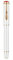 Jinhao 025 Bright White Fountain Pen Fine Nib, Retro Snake Clip Design with Ink Converter Smooth Writing Pen