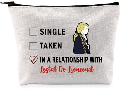 PYOUL Lestat De L inspiriertes Geschenk Dating Lestat De L Make-up-Tasche Gothic Vampir Romane Fans Kosmetiktasche Horrorfilm Fan Geschenk, Dating Lestat De L Tasche, 23.5 cm ( 9.25 inches ) * 17 cm
