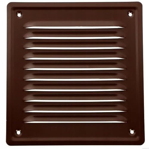 Schräge Metallabdeckung für Lüftungsgitter 140x140 mm, verschiedene Farben zur Auswahl (Braun)
