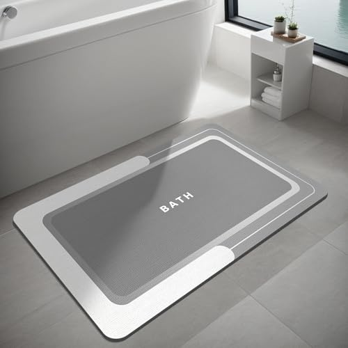 Dolic Kitchen Sink Splash Guard, Guard - Tappetino protettivo per rubinetto da cucina, in silicone, ad asciugatura rapida, 40 x 60 cm, colore: grigio