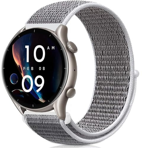 VELULYX cinturino elastica nylon compatibile Amazfit GTR 47mm/GTR 2/GTR 2e/GTR 3/GTR 3 Pro/GTR 4/GTR 4 Pro/Stratos 3/2, cinturino elastica 22MM per Xiaomi Watch S1/S1 Active/Xiaomi Mi/Watch S3/Watch 2