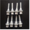 Vis de Roue,Jeu de Goujons de Roue M12 X 1.25 Roue Longues Longues Boulons De Siège Plat Lave-Linge Pneus Utilisation Adaptée pour Citroen Peugeot 301 3008 308 406 607(8 PCS)