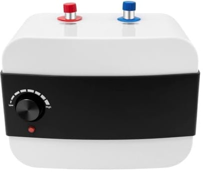 6 l 220 V Warmwasserboiler, elektronischer Durchlauferhitzer, elektronischer Warmwasserbereiter, Durchlauferhitzer, 30–65 °C LED-Digitalanzeige, für Waschbecken, Küche und Badezimmer