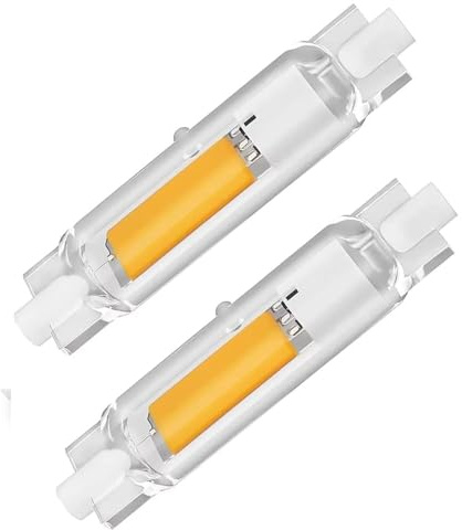 DafuDaGui 20W R7S LED Leuchtmittel 78mm dimmbar, 4000K Naturweiß 2000LM 360° Abstrahlwinkel, Ersatz für 200W J78 Halogenstab, flimmerfrei, 220-240V Doppelend-Röhrenlampe für Strahler, 2 Stück
