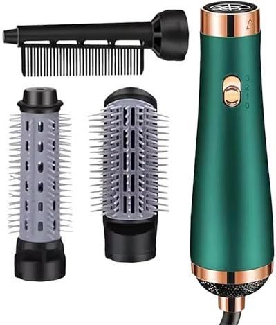 Air Styler - Alisador Secador Rizador Multifunción | Rizador y Alisador de Pelo con Flujo de Aire,para Uso en Hogar Viajes Diarios Salón Mujeres Niñas Pelo Largo Rizado Liso