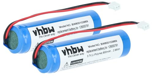 vhbw 2X Akku kompatibel mit Datalogic QuickScan QM2100, QM2130 Barcodescanner POS (750 mAh, 3,7 V, Li-Ion)