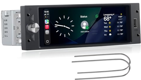 Radio de Coche Linux para Peugeot 206 207 308 3008 Citroën C2 C3 C4 Picasso con CarPlay inalámbrico y Android Auto, Arranque en 2 Segundos, Controles físicos, Plug & Play