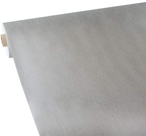 Papstar, Tischdecke, stoffähnlich, Vlies soft selection plus 25 m x 1,18 m silber auf Rolle, #86047