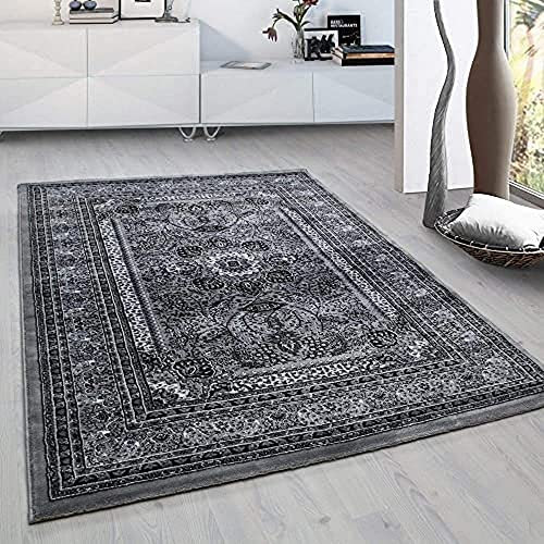 Ayyildiz Teppich-Orientteppich Wohnzimmer Klassische Optik Ornamente, Polypropylen, Grau, 240 X 340