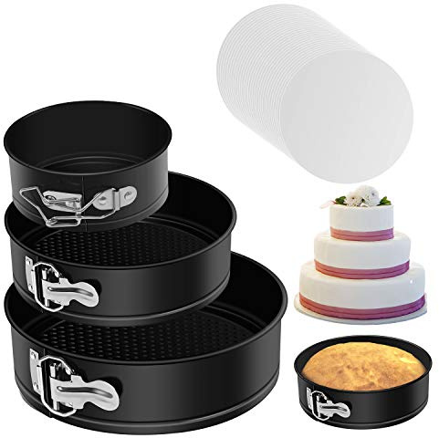 MASSUGAR 4 7 9 Inch Springform Pan Set, Non-stick Leakproof Cheesecake Pan