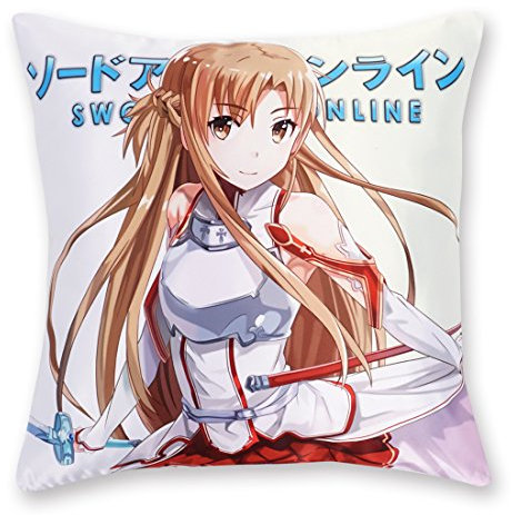 CoolChange Sword Art Online Deko Kissenbezug 50x50cm, Motiv: Asuna Yuuki