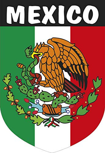 Artimagen Pegatina Escudo México 40x60 mm.
