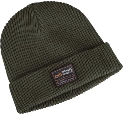 Merkel GEAR Merino-Wool-Beanie WNTR Weiche Wollmütze aus Merinowolle (Oliv)