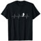 Ski Herzschlag Puls - Skifahrer Skiurlaub Ski fahren - T-Shirt