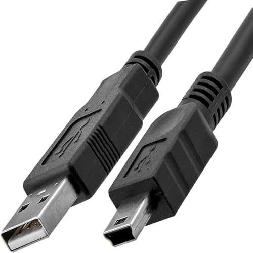 ienza 3Ft USB A to Mini B USB 2.0 Data and Charge Cable for Old Android, PS3, Gopro Hero 3, Old External Hard Drive, Blue Yeti, Camera & More