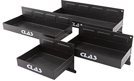 Jeu 4 bacs de rangement magnétiques pour servante d'atelier - EG 8004 - CLAS Equipements