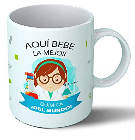 Planetacase - Taza química - Regalo Original - Cerámica 330 mL - Taza Desayuno Apta para Microondas y Lavavajillas - Laboratorio - Resistente a Lavados