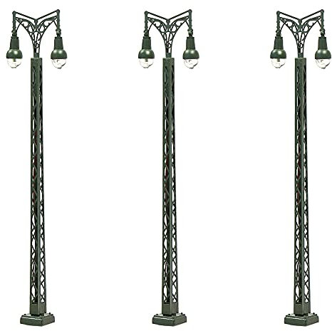 Evemodel 3Stk. Spur N Lampen 1:160 Leuchten Modellbahn Zug (74mm 2 LED)