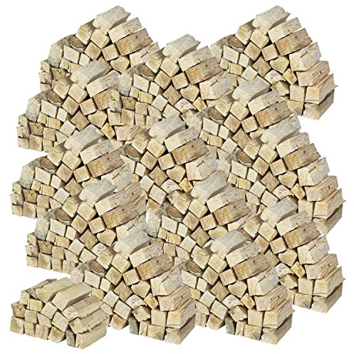 Flameup Brennholz Kiefer, Kaminholz ohne Rinde, 5-500kg Kiefernholz, Feuerholz für Ofen, Kamin, Kaminofen, Feuerschale, Grill, Holzscheite 25 cm, getrocknet, Menge:400 kg