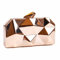 LHHMZ Womens Geometric Metal Evening Clutch Bags Fashion Small Evening Shoulder Bags Box Clutch