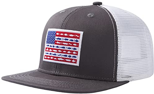Bassdash Flache Trucker Cap Verstellbar Snapback Cap Baseballkappen Mesh Rückseite für Herren Damen Angeln Jagd