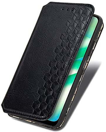 TIANYUE Kompatibel mit Cubot X30 Hülle, PU Lederhülle mit Kartensteckplatz, Klappbar Handyhülle für Cubot X30-Schwarz