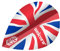 Unicorn UltraFly Dart Flights | UK Union Jack Flutter Design | Ultra Durable 100 Micron Polyester PET | Xtra Shape