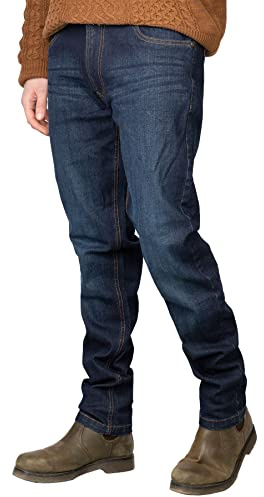Rydale Mens Denim Jeans Cotton Blend Short Regular Long Men's Jeans Trousers Pants (as8, Waist, Numeric_40, Regular, Regular, Dark Denim, Regular)