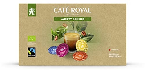 Café Royal Professional Pads, Bio Variety Box, 40 Nespresso (R) Professional kompatible Pads für Office und Gastronomie, Bio und Fairtrade zertifiziert