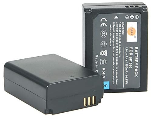 DSTE 2PCS BP-1030 BP1030 Battery Compatible with Samsung NX200 NX210 NX300 NX500 NX1000