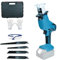 Reciprocating Saw for Makita 18V Battery with 4 Blades Cordless Reciprocating Saw 0-3500 SPM for Wood/Metal/PVC Cutting (Battery not Included)