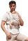 KOKADI Flip X Heart2Heart Cream (Unisize) - Die perfekte Kombi aus dem Komfort eines Fullbuckles und dem Tragen überkreuzt - Ab Geburt - 15 kg, handgefertigt aus 100% Bio-Baumwolle - Beige