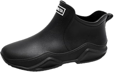 WKAYsIV Stivali da Pioggia Scarpe in Gomma Donna, Corte, Colore Nero, Rosa, Impermeabili, Antiscivolo, Eleganti, estive, per attività, Bimba 21 40 21.99
