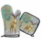 Ofenhandschuhe Tiere Hirsch Baum Wolke Kochhandschuhe Qualitäts Grillhandschuhe Hitzeresistente Topfhandschuhe Für Kochen Barbecue Backen