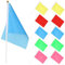 OFFSCH Mini tragbare quadratische Flagge Hand winken Flaggen Set 50 Stück für Party Dekorationen Feier