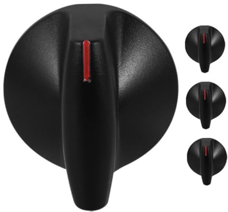 KOMBIUDA 2paare Herdknöpfe Für Gasbrenner Ersatz-bedienknöpfe Aus Metall Für Gasherde Und Kochfelder Kompatibel Mit Erdgas Und Flüssiggas Mit Zündknopf Für Sicheres Anzünden