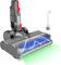Moupaa Tête de Nettoyage en Bois Dur pour aspirateur Dyson V10 Slim V12 Slim V12 Slim avec lumière LED Brosse à Poils Turbo en Forme de V