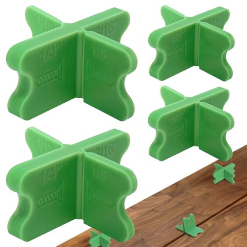 Derwrtup Espaceurs pour Lames de Terrasse | Écarteurs pour Lames de Terrasse avec Différentes Épaisseurs - Matériaux de Construction pour Bricolage - Débutants, Particuliers & Professionnels