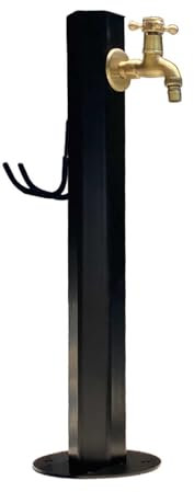 Wassersäule aus Edelstahl für den Außenbereich Frostschutzhahn für den Außenbereich, UV & frostbeständig für Garten Terasse oder den Pool-Bereich(Gold)