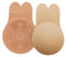 ZAIQUN Invisible Strapless Backless Rabbit Bra Reusable Lifting Bra Cups Backless Nipple Cover Adhesive Silicone