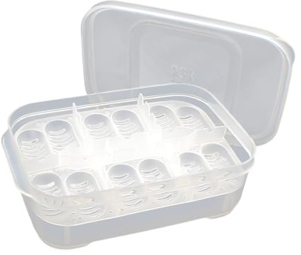 Incubadora De Huevos para Tortugas - Bandeja Incubadora De Huevos para Reptiles con 12 Compartimentos,Bandeja Transparente De Hibernación E Incubación para Serpientes Lagartos Y Anfibios