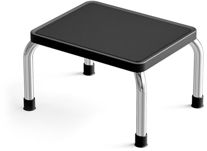 Loyoda Step Stool for Adults, 350 lb Steel Foot Stool, Non-Slip Rubber Pad