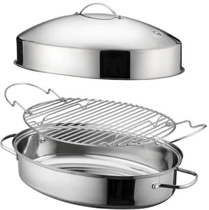 Illkjasfc Pentole per Cottura A Vapore Professionali in Acciaio Inossidabile Teglia Cottura A Pesce Resistente Calore del Ristorante Domestico Utilizzare Pentola A in