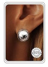 Dochais 925 Sterling Creolen Silber Hypoallergen ohrringe