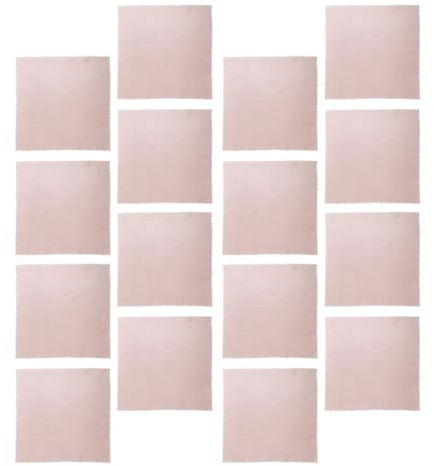 MAGICLULU 100 Stück Schmuckreinigungstücher aus Mikrofasermaterial Doppelseitiges Design zur Reinigung von Silberschmuck Langlebig und Einfach zu Verwenden