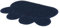 Trixie 40383 Vorleger für Katzentoiletten, Pfote, PVC, 60 × 45 cm, dunkelblau